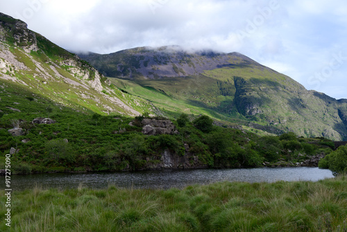 Obraz na płótnie Killarney, Ireland - Black Lake in Gap of Dunloe w salonie