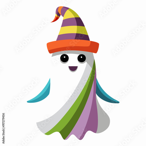 ghost or-cloth ghost dress up for Hal vector