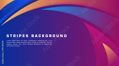 Elegant abstract background with lines and stripes. Creative graphic design. Sport background. Modern backdrop. Geometric and shapes background. Gradient background
