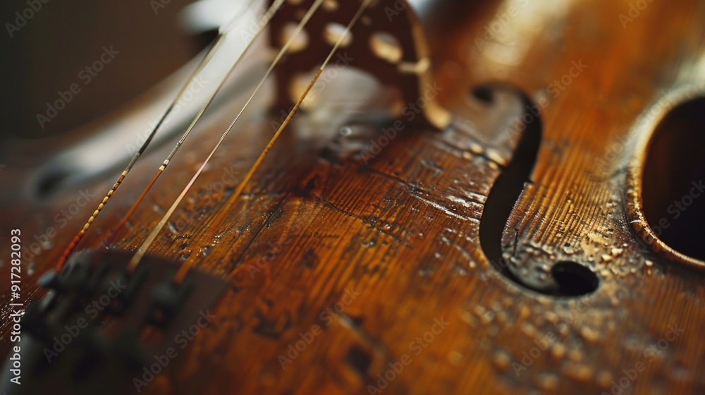 Close up of a syphony violin set. Violin strings Close up of a syphony violin set. Violin strings