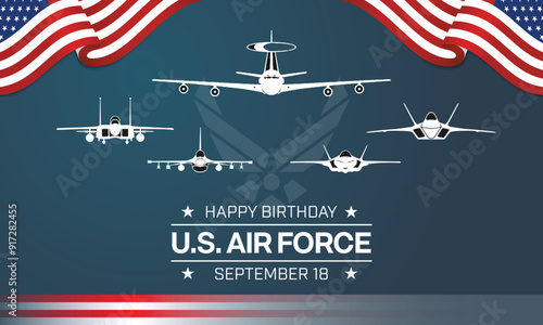US Air Force Birthday design. Vector illustration