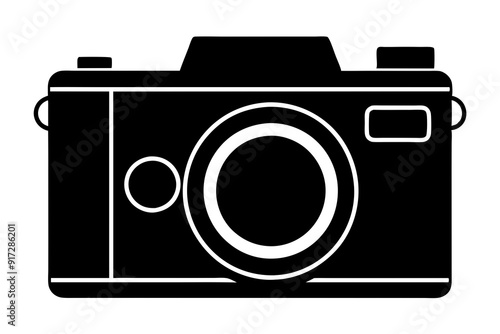 Camera Silhouette Vector Illustration Clipart Icon Design