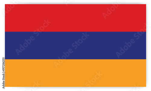 Free Download Armenia flag official colors and proportion Vector illustration - GFXLoad
