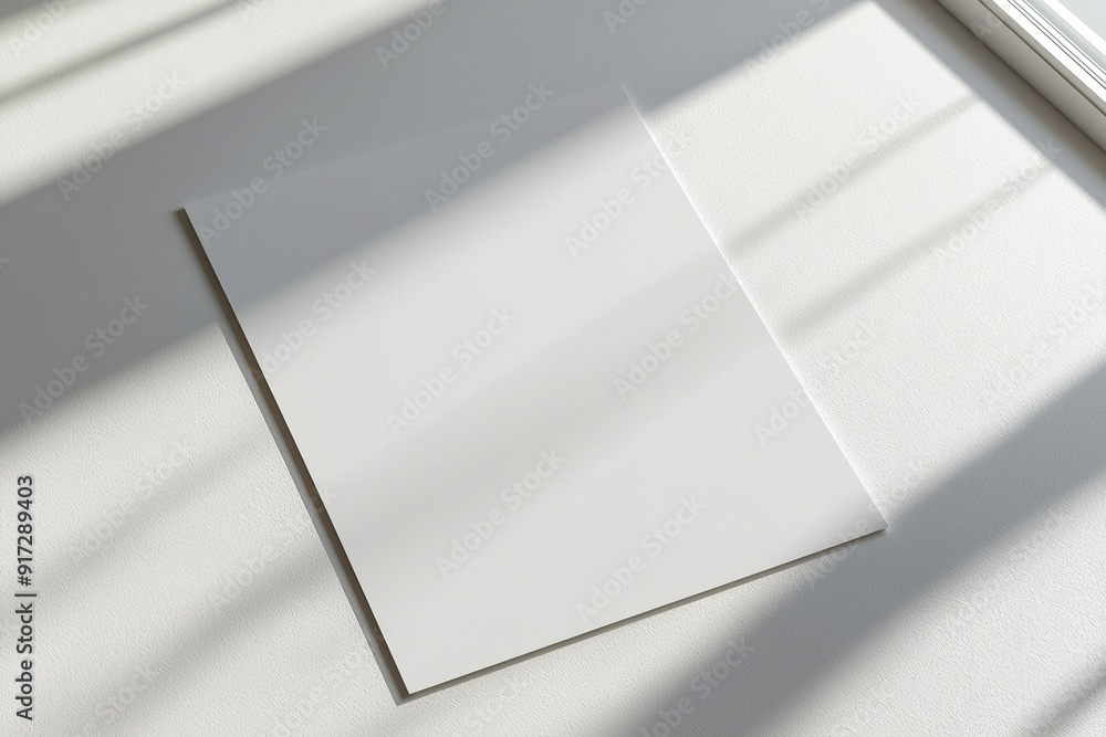 Blank paper mockup on isolated background created with generative ai Blank paper mockup on isolated background created with generative ai