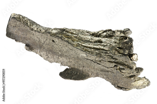 99.99% fine ytterbium isolated on white background