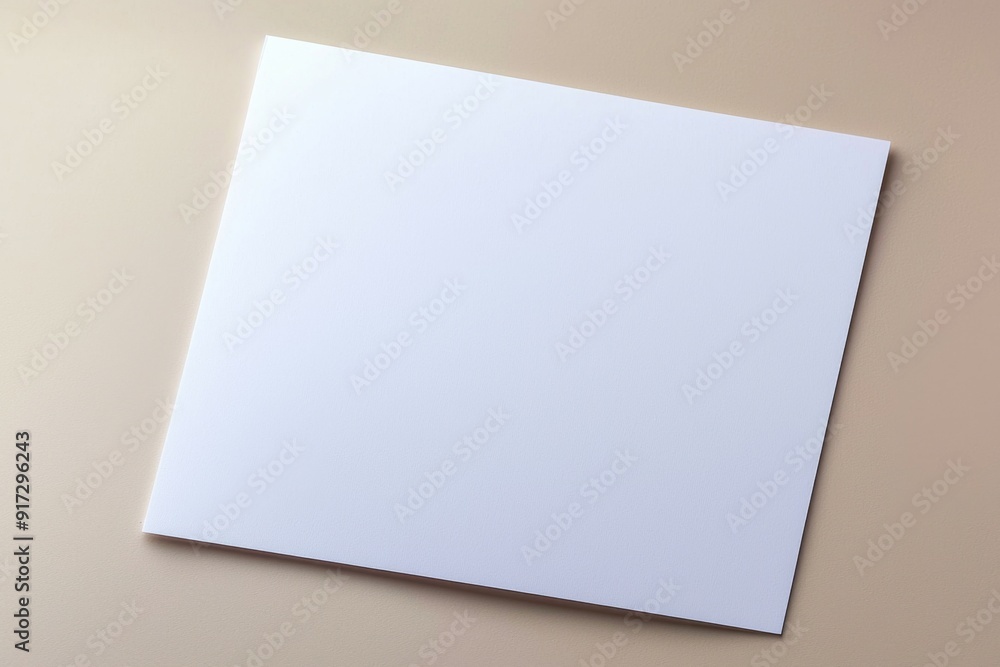Blank paper mockup on isolated background created with generative ai Blank paper mockup on isolated background created with generative ai