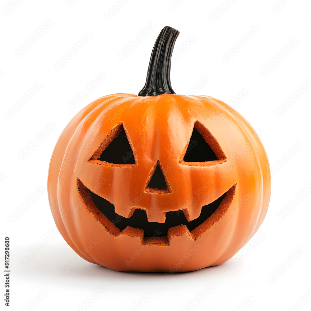 Halloween pumpkin with scary face Jack O'Lantern isolated on white background. Halloween pumpkin with scary face Jack O'Lantern isolated on white background.