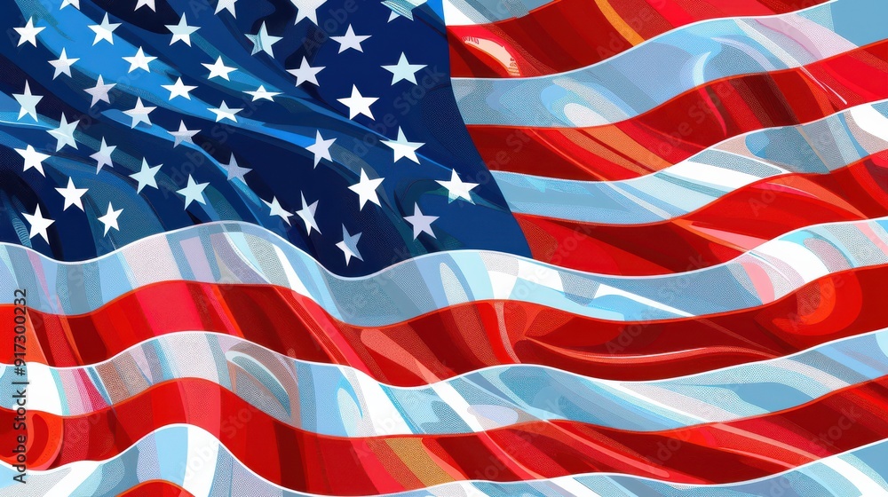 Obraz premium USA Flag Memorial Day