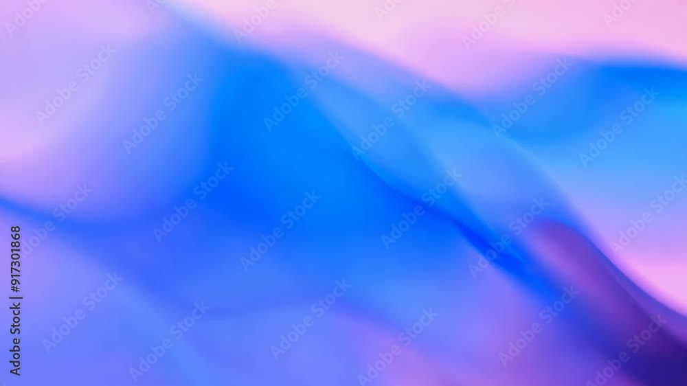 Soft Waves of Translucent Blues and Purples Overlapping Gently