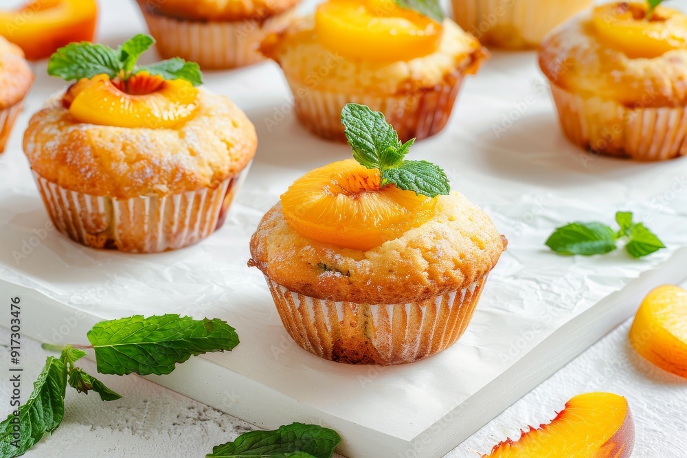 A close-up shot of grilled peach halves, caramelized and served with a drizzle of honey.. Beautiful simple AI generated image in 4K, unique. A close-up shot of grilled peach halves, caramelized and served with a drizzle of honey.. Beautiful simple AI generated image in 4K, unique.
