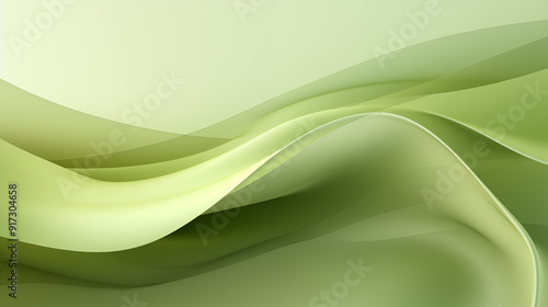 green background illustration light banner.