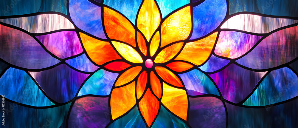 Stained Glass Kaleidoscope texture background, a background design with the vibrant and intricate patterns of stained glass design, can be used for website design Stained Glass Kaleidoscope texture background, a background design with the vibrant and intricate patterns of stained glass design, can be used for website design