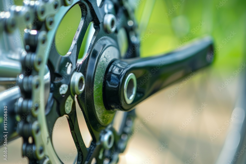 Close-up of a bike brake disc, technical expertise in bicycle maintenance. Beautiful simple AI generated image in 4K, unique. Close-up of a bike brake disc, technical expertise in bicycle maintenance. Beautiful simple AI generated image in 4K, unique.