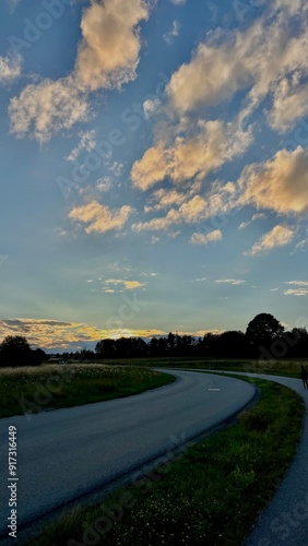 Summer sunset in Sweden