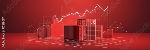 International shipping cargo. Container ship crisis export and import business and logistics industrial packing transport. 