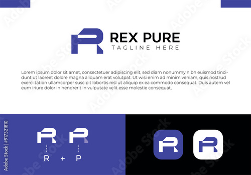 REX PURE- RP Letter Logo