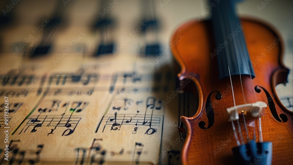 Fototapeta premium close up of a violin