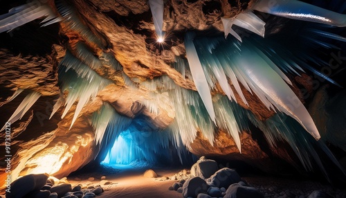 a stunning underground crystal cave in naica mine mexico naica mine crystal cave mexico geology photo