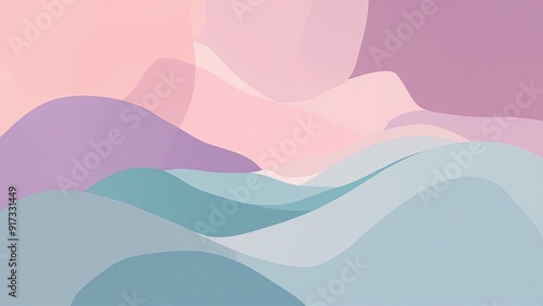 Serene and calming soft color background