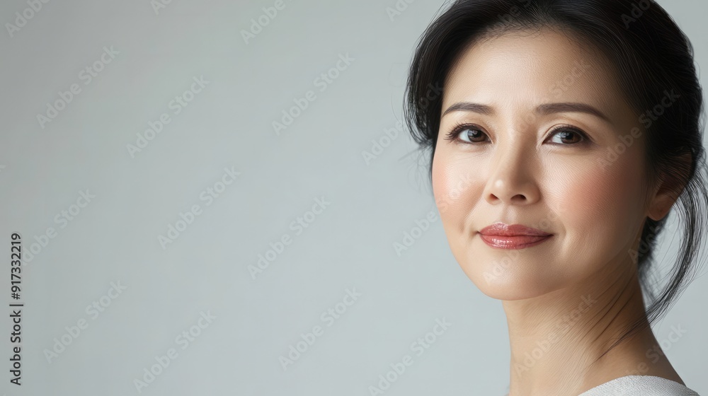 A graceful woman showcases her beauty and poise in subtle lighting A graceful woman showcases her beauty and poise in subtle lighting