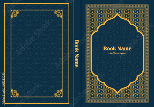 Islamic Book Cover Editable Vector Design