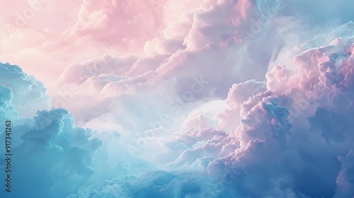 muted shades of light pink and blue creating a gentle and tranquil backdrop. 32k, full ultra hd, high resolution photo