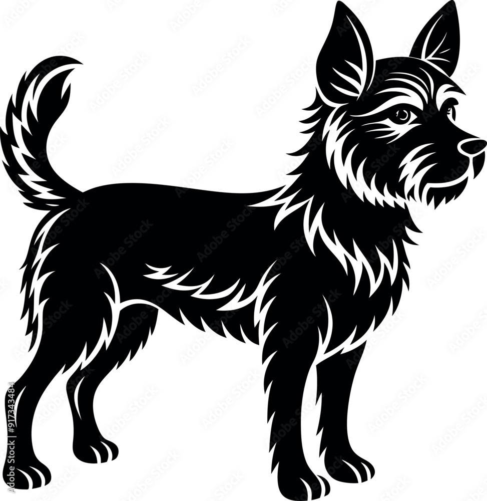 Dog Silhouette Black Vector Dog Silhouette Black Vector