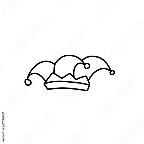 jester hat outline