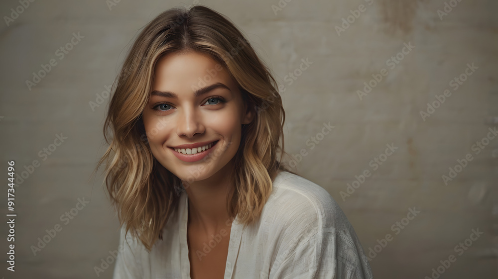 European blond woman face home portrait close up. Cool hippie girl wear piercing ring. Female person look camera. German smile gen z people. Happy nice eyes. Joyful lady portraits. Young adult hipster European blond woman face home portrait close up. Cool hippie girl wear piercing ring. Female person look camera. German smile gen z people. Happy nice eyes. Joyful lady portraits. Young adult hipster
