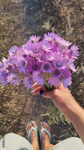 Wallpaper Mural hands holding flowers Torontodigital.ca