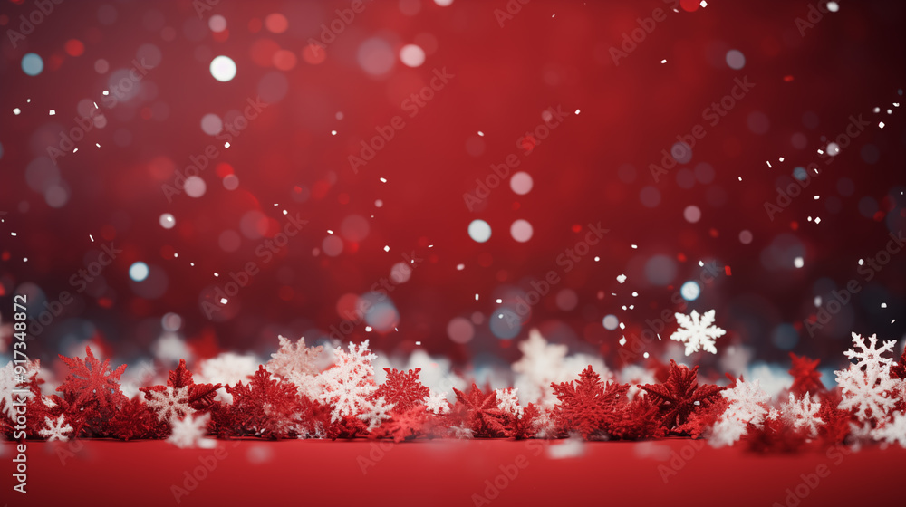 winter background with falling snow and bokeh. christmas background winter background with falling snow and bokeh. christmas background