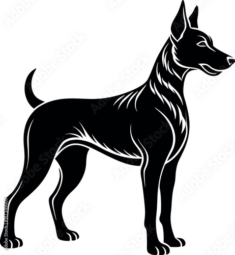 Dog Silhouette Black Vector