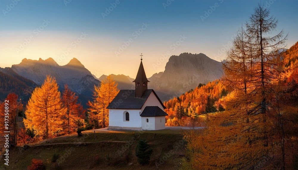 Fototapeta premium church in the mountains