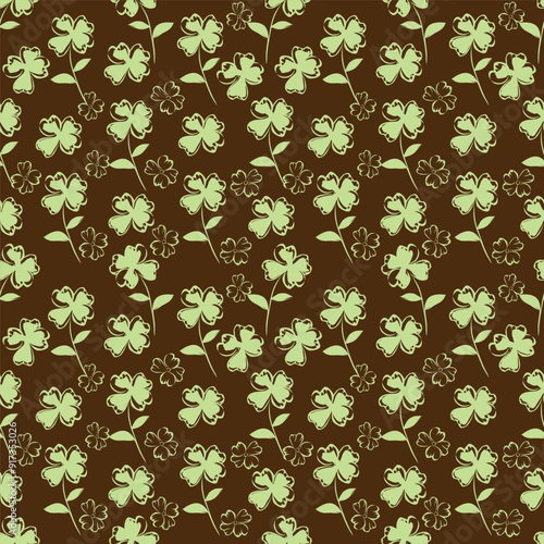 Vector floral seamless pattern. 