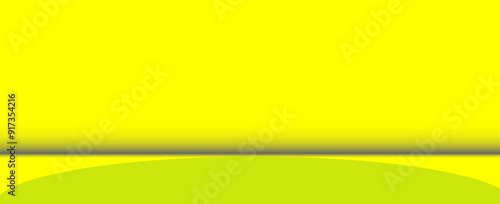 yellow gradient studio room background for art work of product display. vector