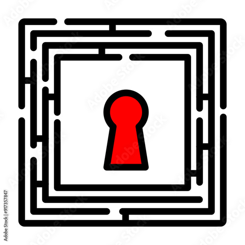 Escape Rooms Vector Filled Icon Design