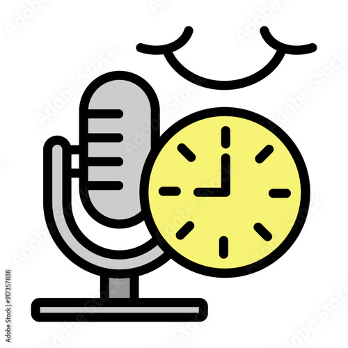 Standup Comedy Vector Filled Icon Design