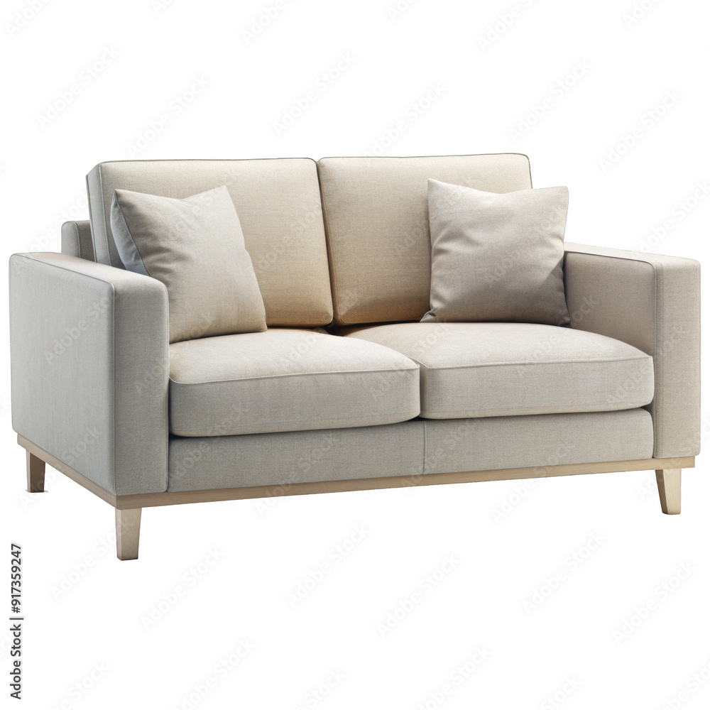Modern Loveseat on a transparent background. Modern Loveseat on a transparent background.