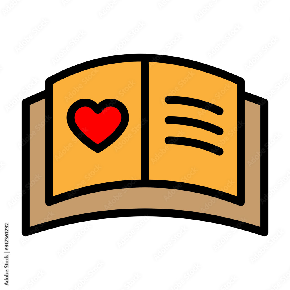 Guest Book Vector Filled Icon Design Guest Book Vector Filled Icon Design