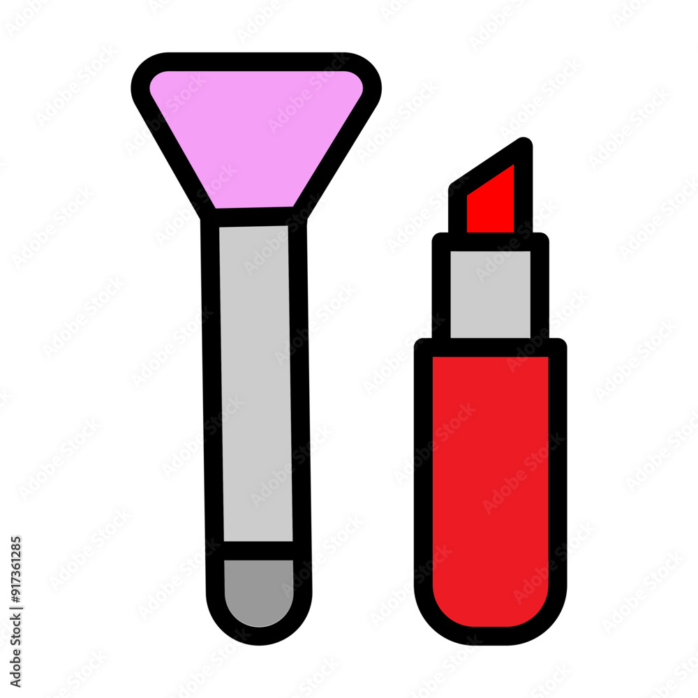 Makeup Vector Filled Icon Design Makeup Vector Filled Icon Design