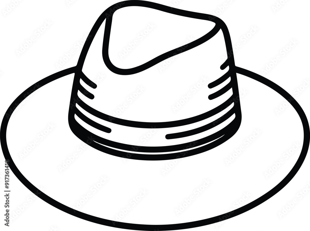 hat outline design hat outline design