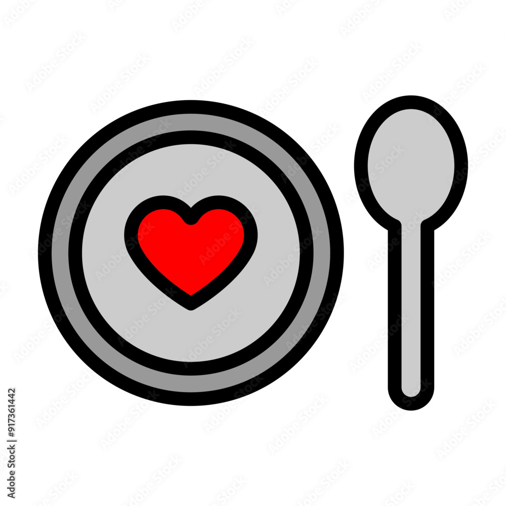 Wedding dinner Vector Filled Icon Design Wedding dinner Vector Filled Icon Design