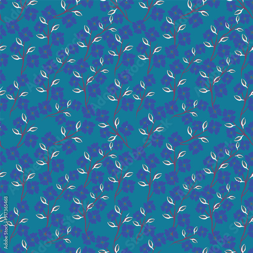 cute flower pattern image for fabric textile or wall decoration