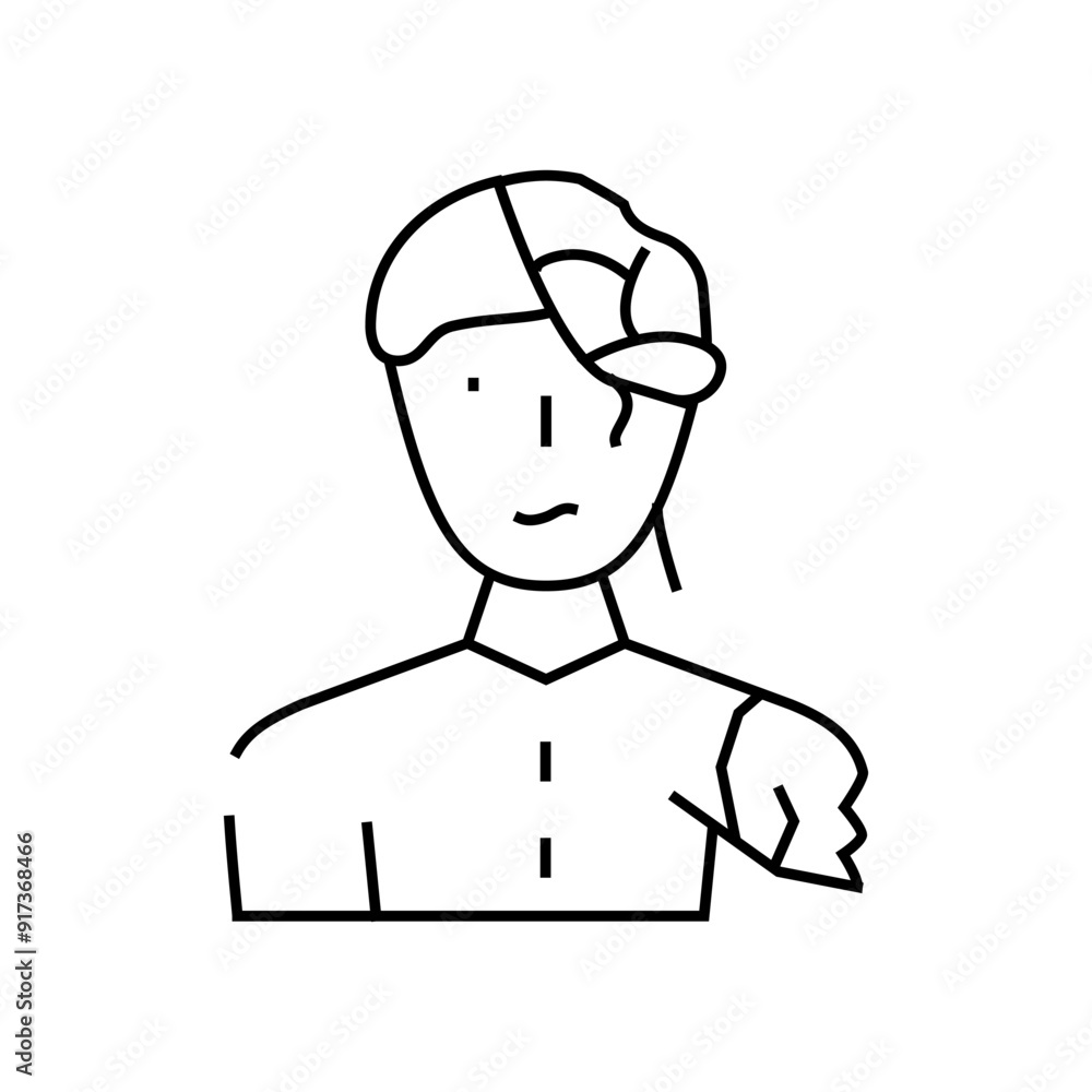 zombie fantasy character line icon vector. zombie fantasy character sign. isolated contour symbol black illustration zombie fantasy character line icon vector. zombie fantasy character sign. isolated contour symbol black illustration