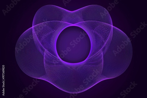 Wallpaper Mural 3D Render Abstract Digital Chain Concept - Blue Glowing Connection. Beautiful simple AI generated image in 4K, unique. Torontodigital.ca