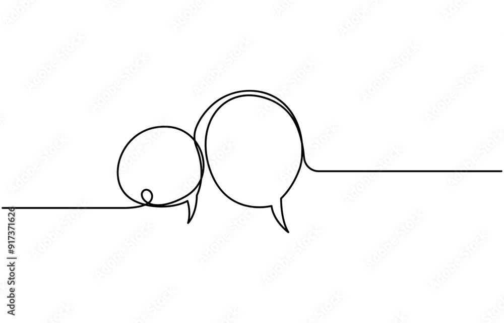 Speech Bubble Single Line Icon, Continuous one line drawing of speech bubble. Doodle Vector illustration, Chat Single Line Icon, Quote in speech with commas, quotation mark in talk, continuous single Speech Bubble Single Line Icon, Continuous one line drawing of speech bubble. Doodle Vector illustration, Chat Single Line Icon, Quote in speech with commas, quotation mark in talk, continuous single