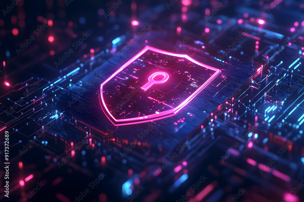 neon pink shield cybersecurity background digital safety data protection information security data encryption neon pink shield cybersecurity background digital safety data protection information security data encryption