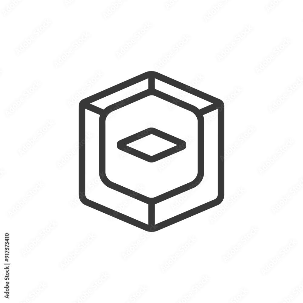 Geometric Hexagon with a Diamond Inside Geometric Hexagon with a Diamond Inside