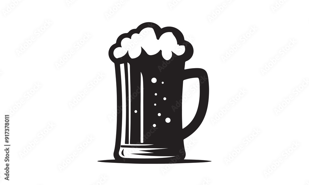beer mug, Glass mug of beer, Big mug of beer with foam and bubbles. Hand drawn vector illustration isolated on white background. beer mug, Glass mug of beer, Big mug of beer with foam and bubbles. Hand drawn vector illustration isolated on white background.