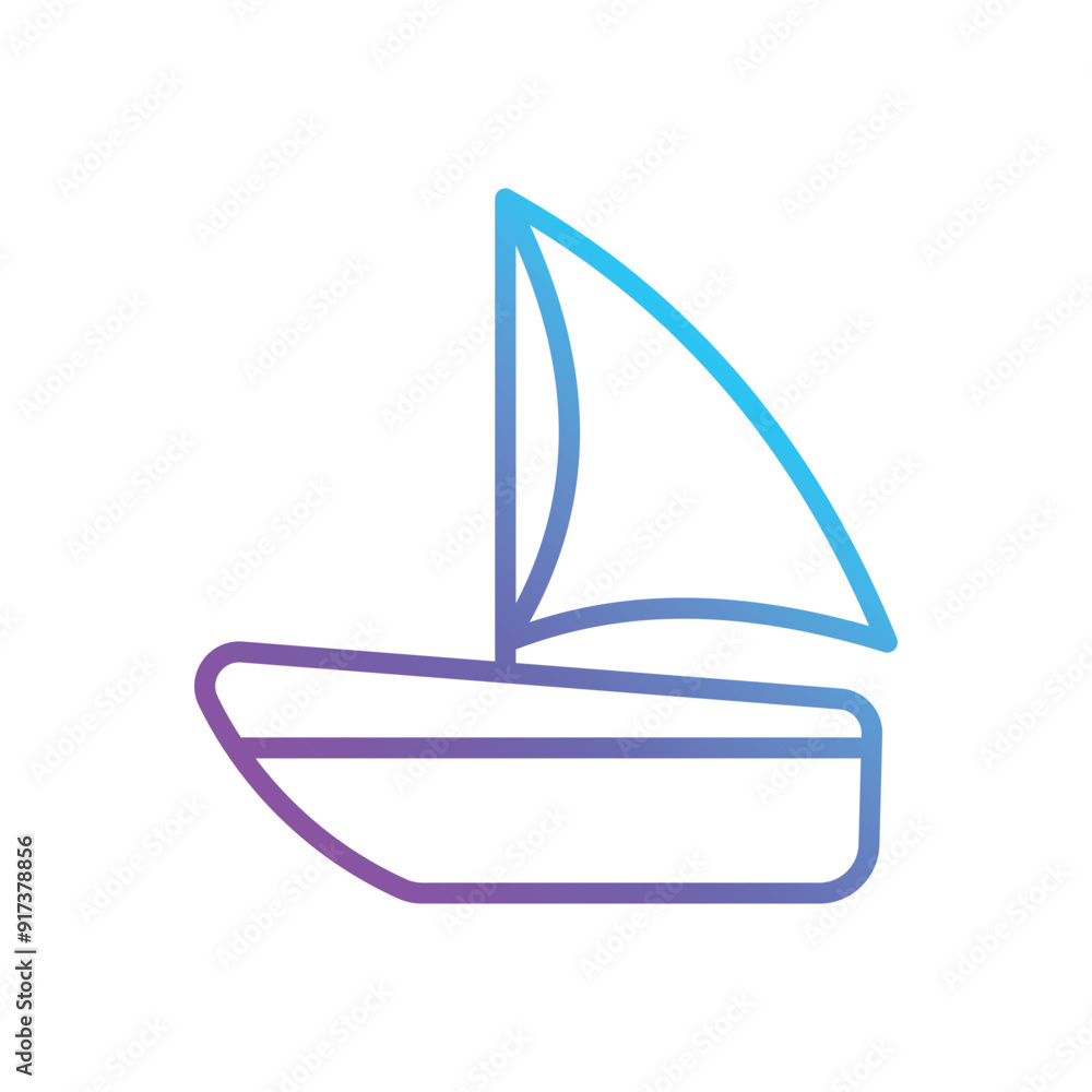 Sailing Boat vector icon Sailing Boat vector icon